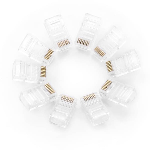 MUFA RJ-45 Ugreen, "NW110" pt. cablu UTP, Cat5e, RJ-45 (T), plastic, 100 buc, "50246" - 6957303852468