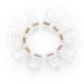 Miniatyrbillede 1 af 6: MUFA RJ-45 Ugreen, "NW110"  pt. cablu UTP, Cat5e, RJ-45 (T), plastic, 100 buc, "50246" - 6957303852468