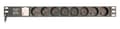 Miniatyrbillede 7 af 10: Gembird EG-PDU-014-FC14 strømfordelingsenhed (PDU) 8 stikkontakter 1U sort