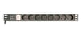 Miniatyrbillede 1 af 10: Gembird EG-PDU-014-FC14 strømfordelingsenhed (PDU) 8 stikkontakter 1U sort