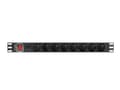 Pikkukuva 2 / 4: LANBERG POWER STRIP PDU RACK 19" (1U, 16A, 8X 230V PL, 2m)