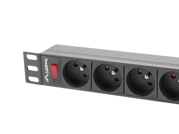 LANBERG POWER STRIP RACK 19" (1U, 16A, 9X 230V PL)