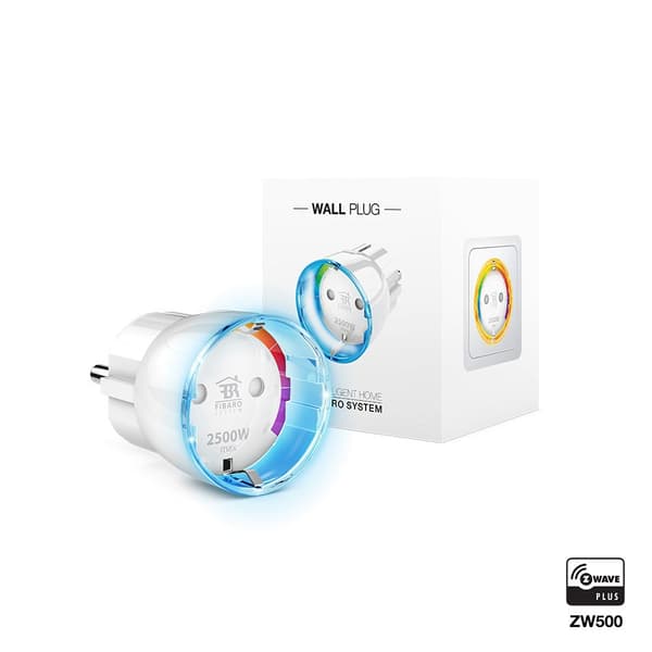Fibaro FIBEFGWPF-102-5 strømstikadapter Type F Hvid