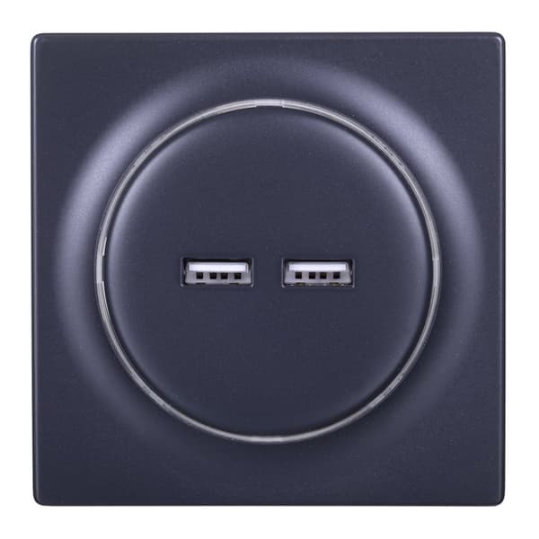 Fibaro FGWU-021-8 pistorasia 2x USB musta musta