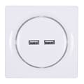 Pikkukuva 2 / 3: Fibaro Walli N pistorasia 2x USB Valkoinen