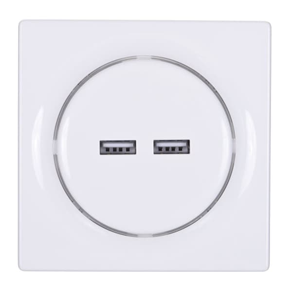 Fibaro Walli N pistorasia 2x USB Valkoinen