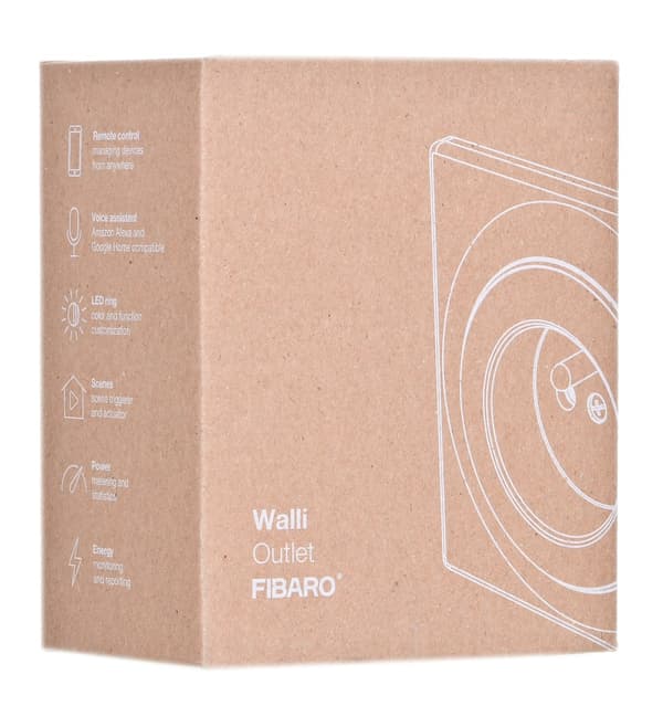 Fibaro Walli stikkontakt Type E Hvid