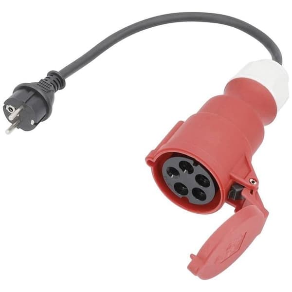 AS Schwabe 61371 strömförsörjning Adapterkabel 16 A svart 0,3 m