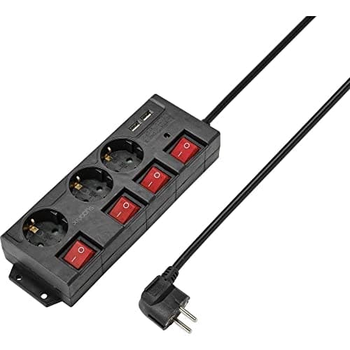 Sygonix RF-4737788 strømskinne med kontakt sort beskyttelseskontakt 1 stk (RF-4737788)