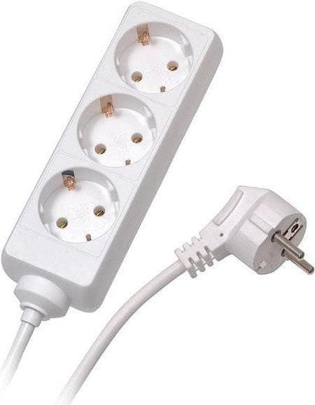 Vivanco E3 W15 3-vejs strømskinne (1,40m kabel) hvid
