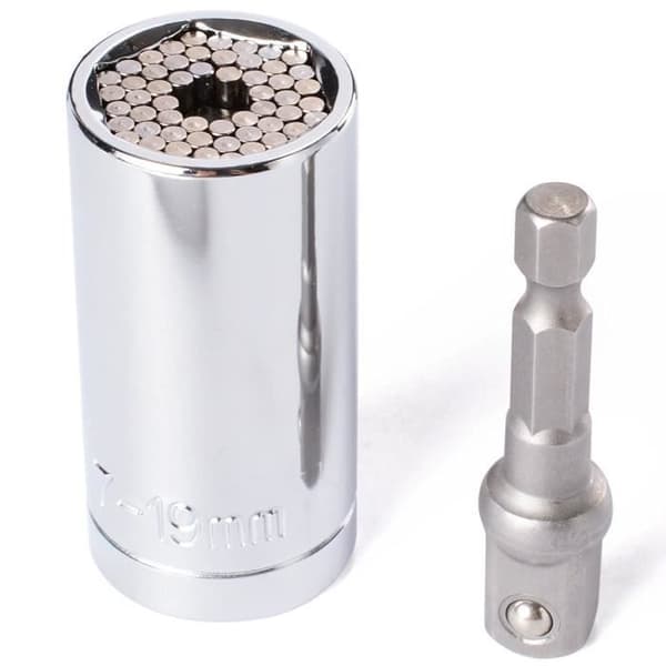 2st - Set Universal Hylsnyckel Power Drill Adapter Sockel Järnstång Multifunktion Hushållsreparationsverktyg Kit ...
