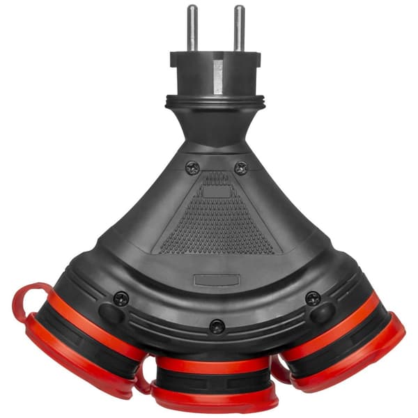 AWTOOLS EXTREME TRIPLE SPLITTER MED FLAPER IP54 16A