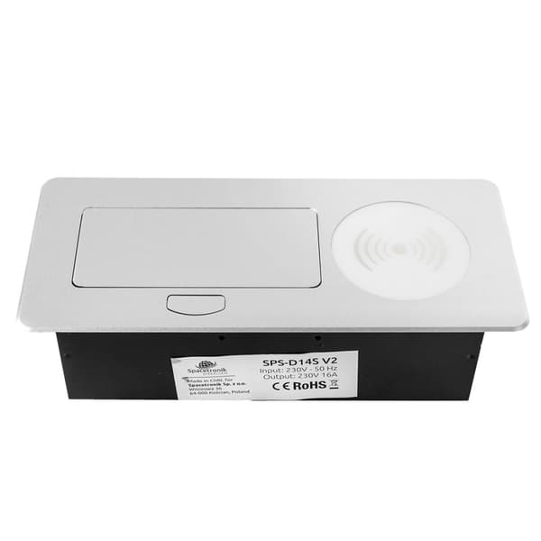 Oplukkelig bordplade fatning Spacetronik SPS-D14S V2