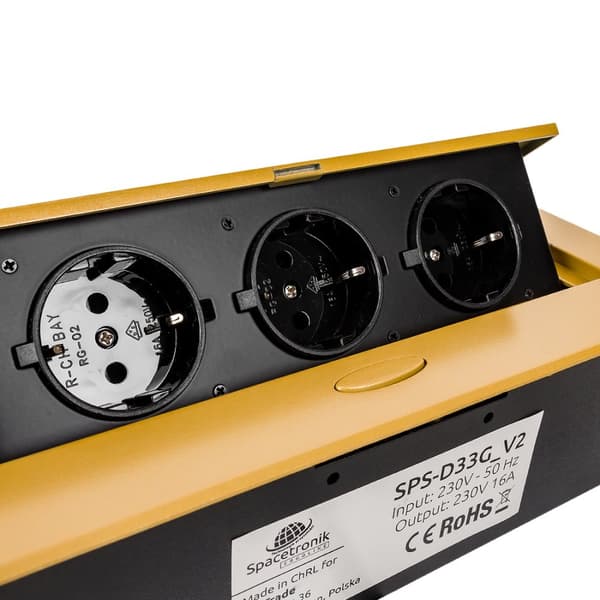 Oplukkelig bordplade fatning Spacetronik SPS-D33G V2