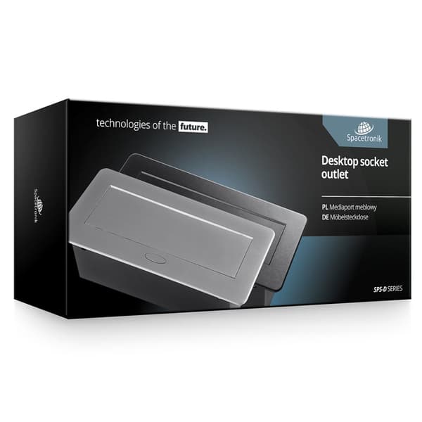 Oplukkelig bordplade fatning Spacetronik SPS-D33G V2