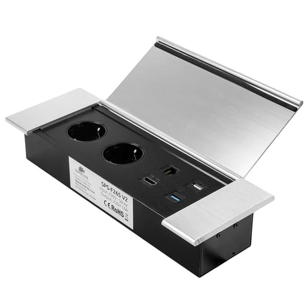 Oplukkelig bordplade fatning Spacetronik SPS-F26S V2