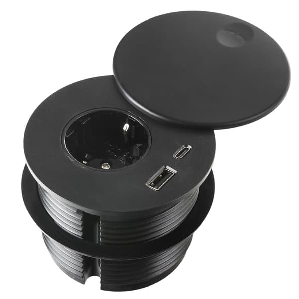 Spacetronik SPS-R1D3B V2 rund bordpladefatning