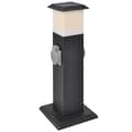 Miniatyrbillede 5 af 7: Sort kontaktsokkel med lampe til haven -  Stikdåser