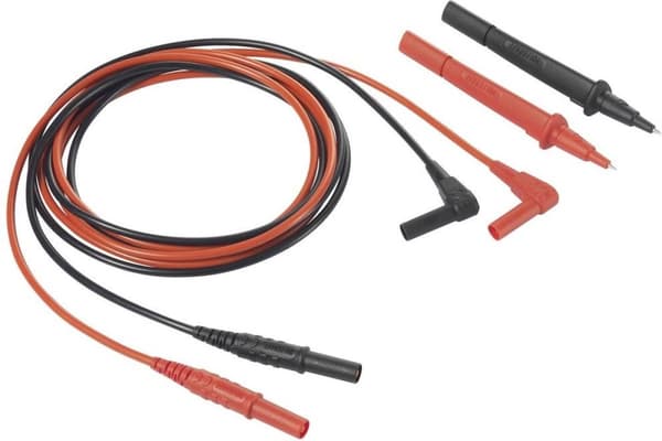 VOLTCRAFT VC801 Testkabel [Plug 4 mm - Testpunkt] 1,5 m Svart-röd 1 stycke(r)