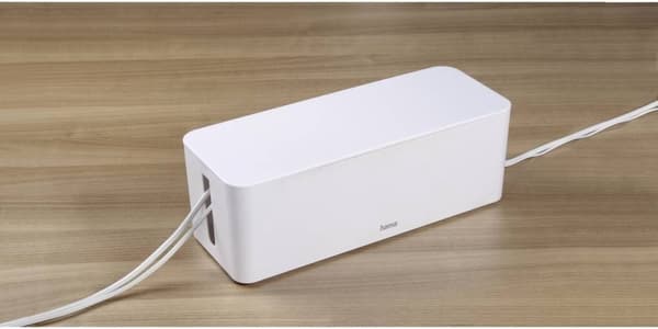 Hama 00221011 Kabelbox i plast Vit stjärna (LxBxH) 40 x 15,6 x 13 cm 1 st.