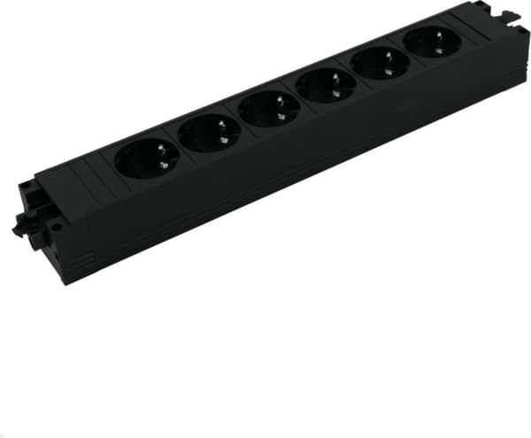 Bachmann stikdåser med Wieland GST18® installationsstik og 6 kontakter/sort