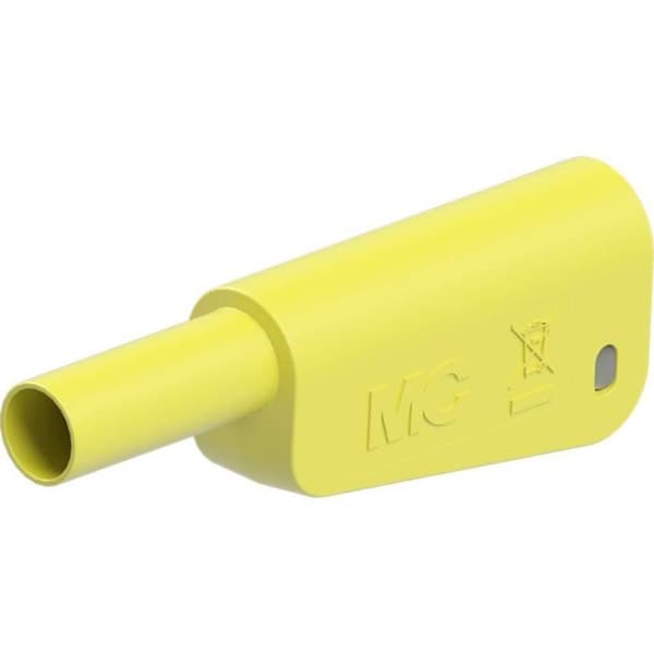 Stäubli SLM-4N-46 Hansäkerhetsbananplugg Stift Ø: 4 mm Gul 1 st.