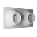Miniatyrbild 1 av 4: Dubbeluttag - FONTINI - Neo Evo - Blank vit RAL 9003 - Extra platt design - 16A 250V