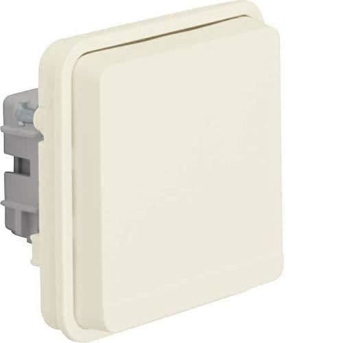 Eluttag - BERKER - SOCKET ELEMENT 47063522 AP-UP PWS MAT W.1 - Vit - Rektangulär - Klar att installera Vit