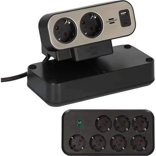 Eldosa - Brennenstuhl - Estilo - 2 uttag - USB C 30W - USB A 18W