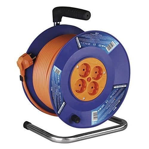 Emos Les kabeltro lMER 4 uttag, 50 m med kontakt schuko-dG - 4ZR dB04 hJR - 4 - DG-4ZR-DB04 (HJR-4)