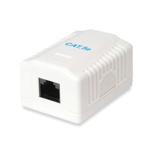 RJ-45 eluttagsdosa - EQUIP - 235113 - Vit - Rektangulär - Interiör