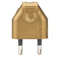 Miniatyrbild 3 av 4: DEBFLEX Hanplugg 2P 6 A rakt uttag guld