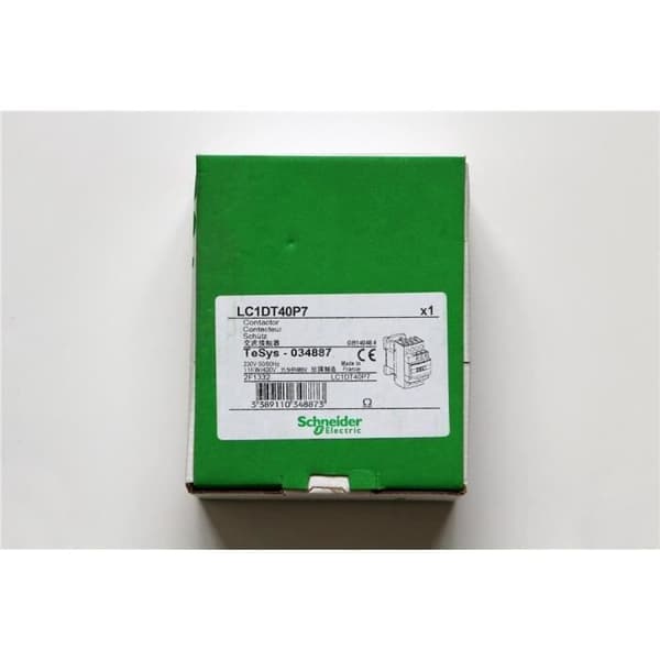 Schneider Electric-kontaktor TeSys LC1-D, 4P, 40 A, 440VAC-1, spole 230 VAC, 50/60 Hz - LC1DT40P7