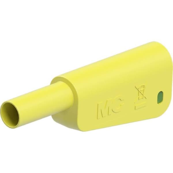 Hanskyddsbananplugg - Stäubli - SLQ-4N-46 - Stift Ø: 4 mm - Färg(er): Gul, grön
