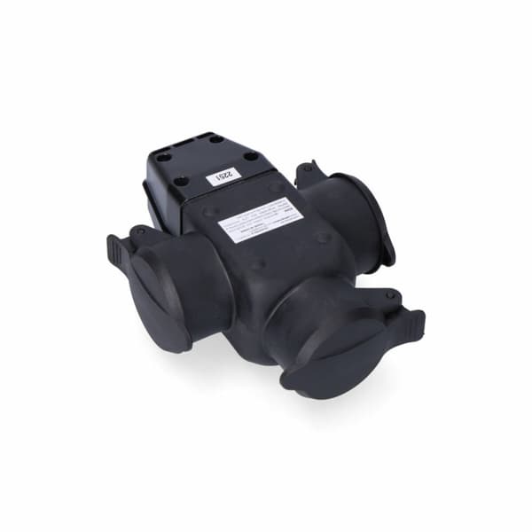 Eluttag EDM 42125 Svart 3500 W 230 V 250 V 4,8 mm Med lock