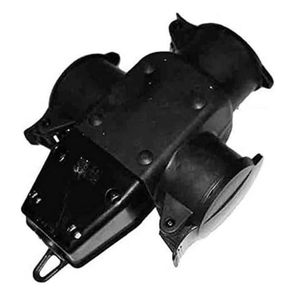Eluttag EDM 42125 Svart 3500 W 230 V 250 V 4,8 mm Med lock