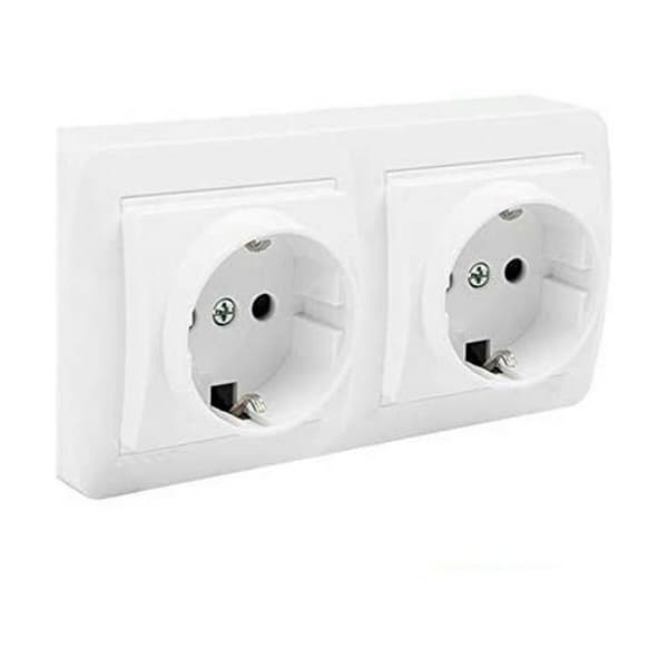 Pistoke Solera mur66u Double Kaksinapainen 16 A