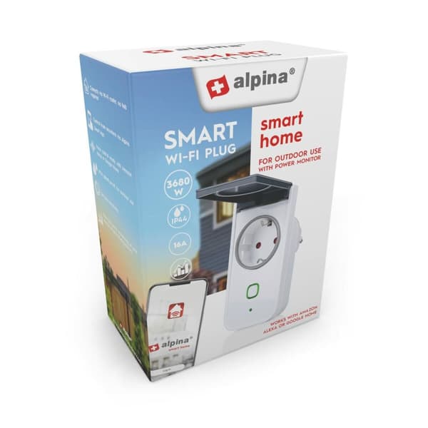 Smartkontakt OR: Intelligent Kontakt Alpina Smart Home Extern Wi-Fi 230 V 16 A