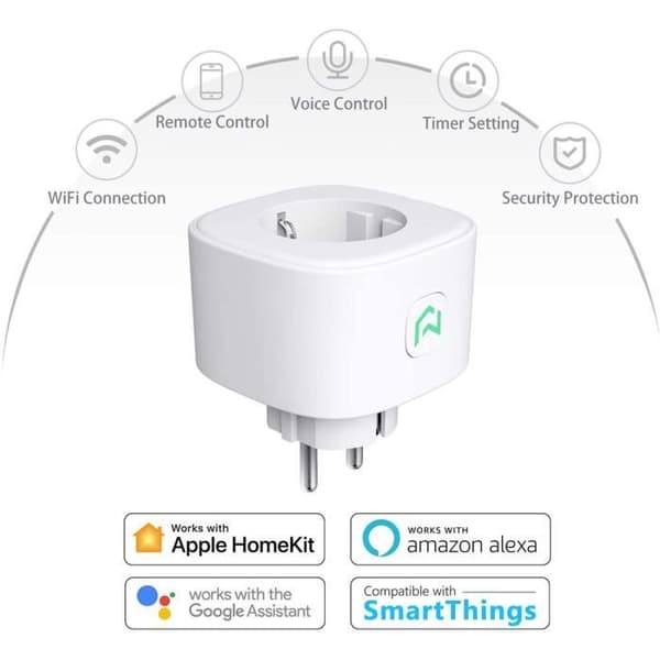 Meross - Smart Wi-Fi-kontakt (2 paket)