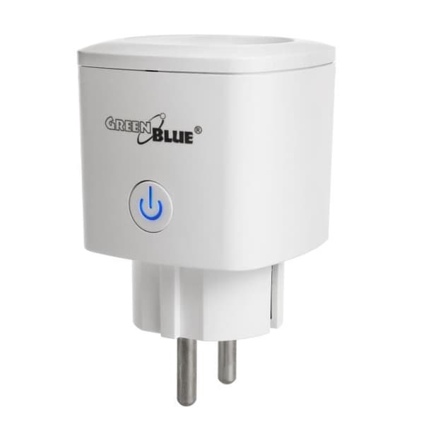 GreenBlue GB720 F WiFi Smart Strömuttag Kompatibel med Google Home Google Assistant Alexa Siri Smart Home