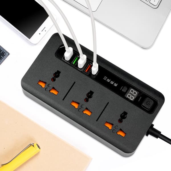 INF Universal Power Strip med hurtig opladning - BKL-04