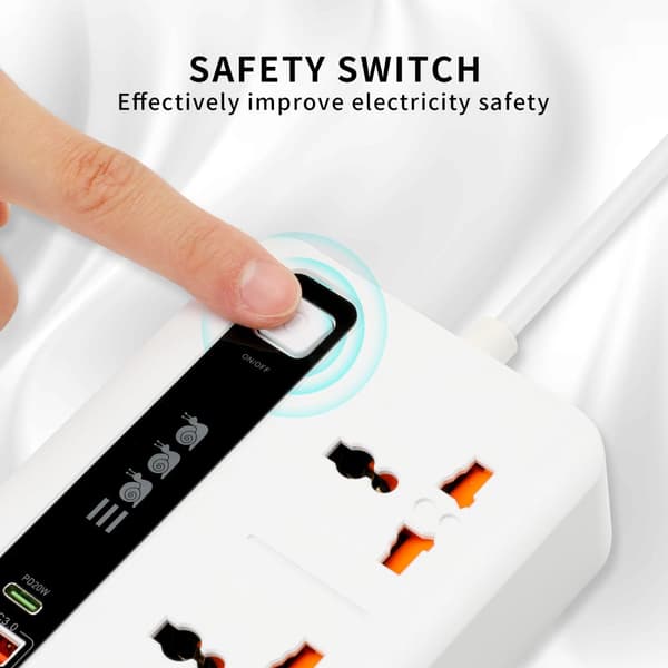 INF Universal Power Strip med hurtig opladning - BKL-04 0