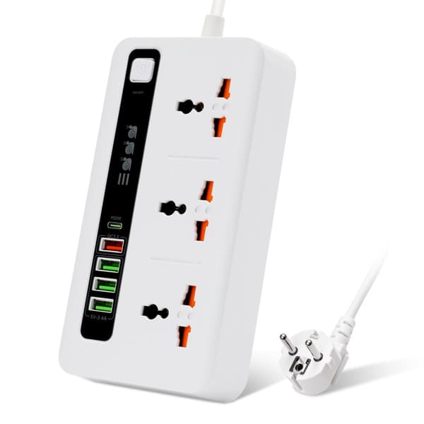 INF Universal Power Strip med hurtig opladning - BKL-04 0