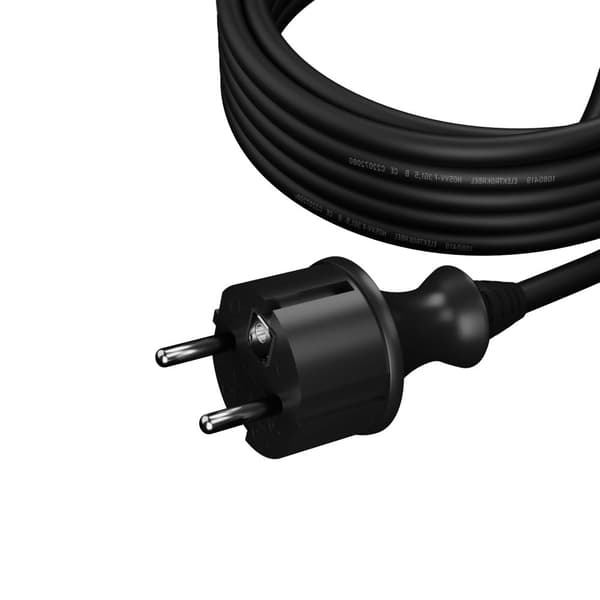 AWTOOLS KABEL MED STIK 1,5m 3x1,0 SORT H05VV-F