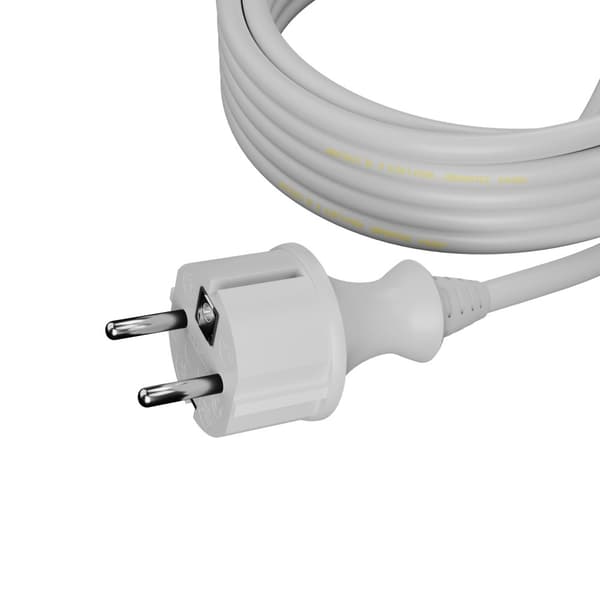 AWTOOLS KABEL MED STIK 5m 3x1,0 HVID H05VV-F