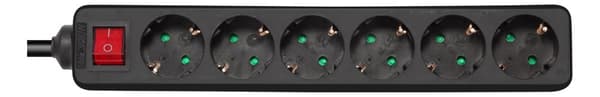 Earthed power strip power switch 6x CEE 7/3 1x CEE 7/7 5m