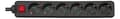 Miniatyrbilde 1 av 2: Earthed power strip  power switch 6x CEE 7/3 1x CEE 7/7  5m