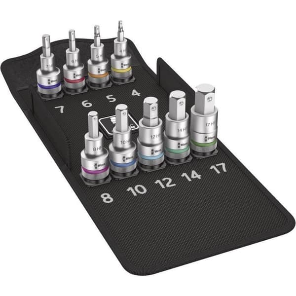 Hanhylsor - WERA - 05004210001 - 1-2" drivning - 6 stycken - I förpackning