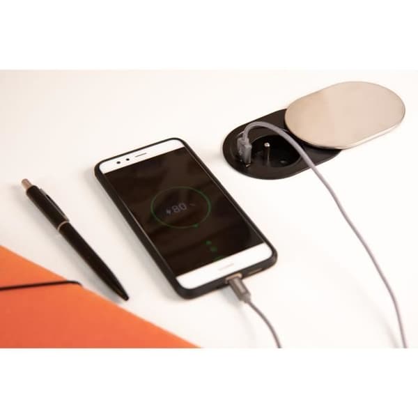 Inbyggd strömkontakt - OTIO - 1 kontakt - Svart - 16A - USB - Strömbrytare