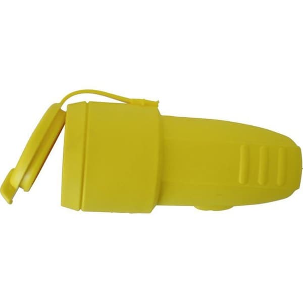 N &amp; L 17158 Elkontakt hona med gummijord 230 V gul IP44